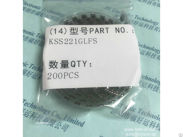 K Push Button Switch Kss221glfs Tact Spst No 0 05a 50v 90graus Ch Tactil Rad 2 Term L Pci Smd