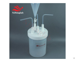 Pfa Large Volume Reaction Vessel With Teflon Threaded Lid