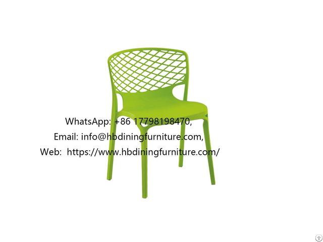 Plastic Green Round Mesh Dining Chair