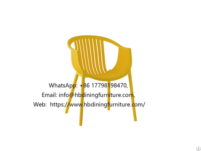 Yellow Round Seat Plastic Simple Dining Chair Yellow Round Seat Plastic Simple Dining Chair