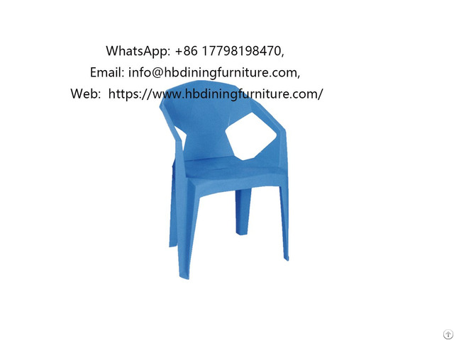 Blue Plastic Children S Dining Chair
