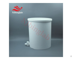 Ptfe 50l Chemical Resistance Laboratory Bucket With Lower Port Valve