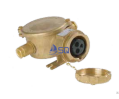 China 16a Marine Brass High Current Water Tight Plug Socket