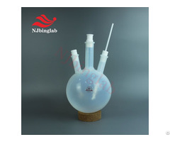Pfa Three Neck Round Bottom Flask With Ptfe Stirring Paddle