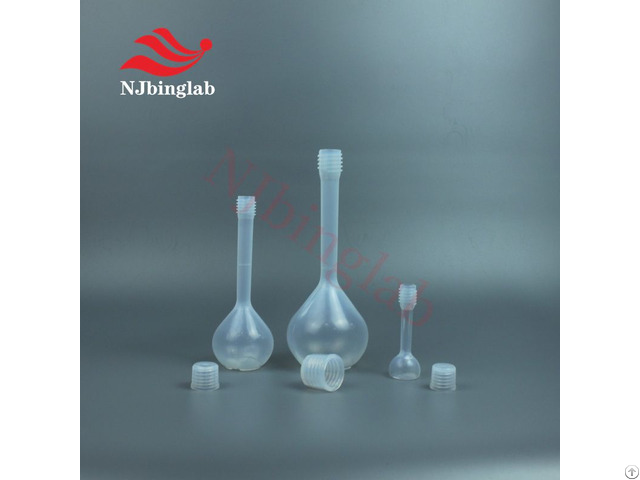 A Level Fixed Volume Pfa Volumetric Flask With Threaded Sealing Cap