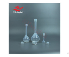 A Level Fixed Volume Pfa Volumetric Flask With Threaded Sealing Cap