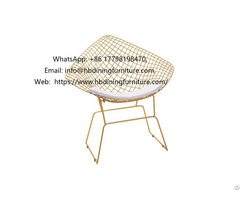 Iron Wire Armchair With Hollow Seat