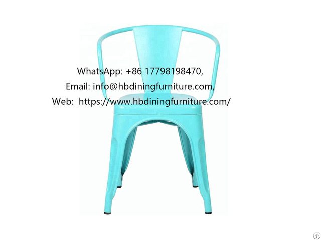 Outdoor Low Leg Metal Armchair
