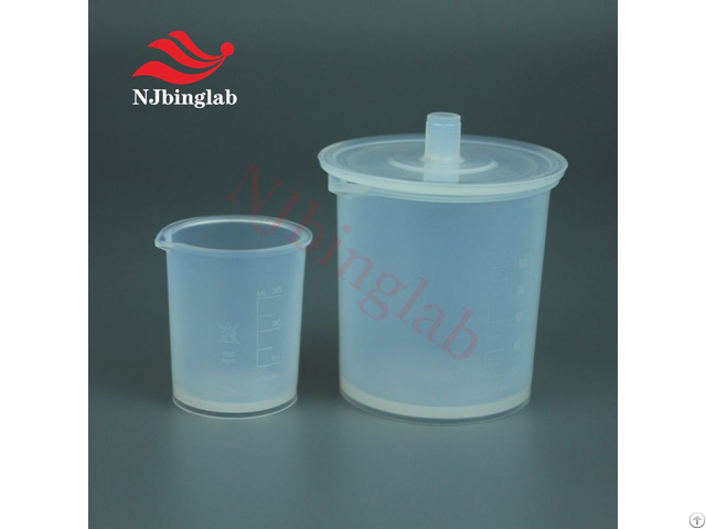 Translucent 100ml Pfa Beaker With Raised Scale