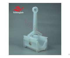 Semiconductor 4inch Silicon Wafer Cassette Pfa Cleaning Basket With Handle