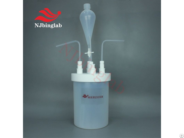 Pfa 4l Multi Neck Corrosion Resistant Reaction Vessel