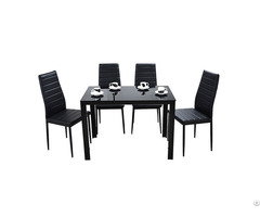 Leather Chair Glossy Dining Room Banquet