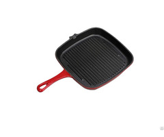 As P24 Enameled Cast Iron Square Grill Pan