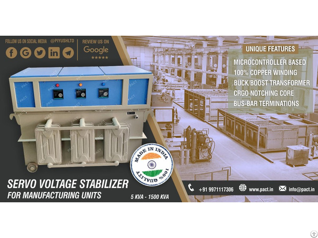Servo Voltage Stabilizer Ensuring Stability And Efficiency