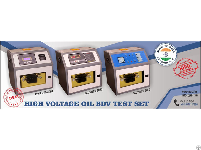 Oil Test Set Range Peqvi® Advanced Bdv Testing Equipment