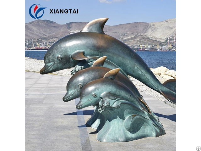 Outdoor Realistic Dolphin Sculpture