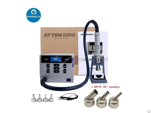 Atten St 862d 1000w Hot Air Gun Bga Rework Station For Pcb Repair