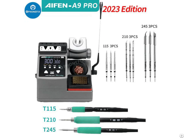 Aifen A9pro Soldering Station With C210 C245 C115 Tip Welding Handle