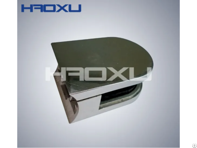 Mirror Polished Stainless Steel Round Head Glass Clip