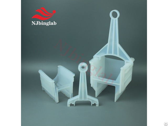 Semiconductor 4 6 Inch Wafer Cleaning Cassette With Y Shaped Handle