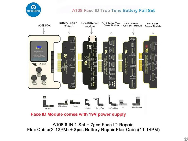 A108 Box Multi Function Repair Programmer For Iphone 8 14 Pro Max