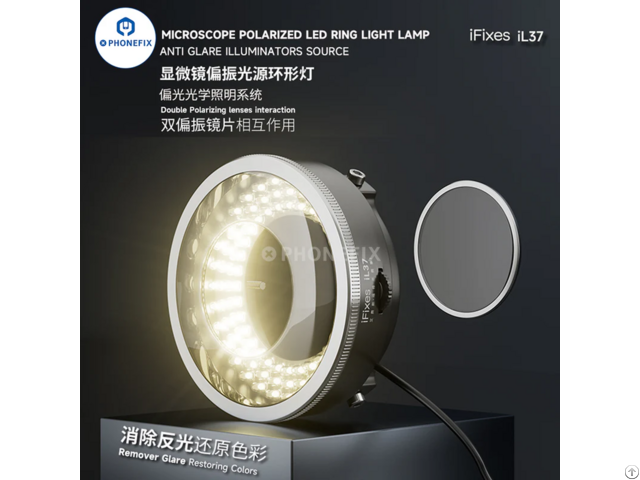 Ifixes Il37 Microscope Illuminators Polarized Ring Light 96pcs Leds Lamp