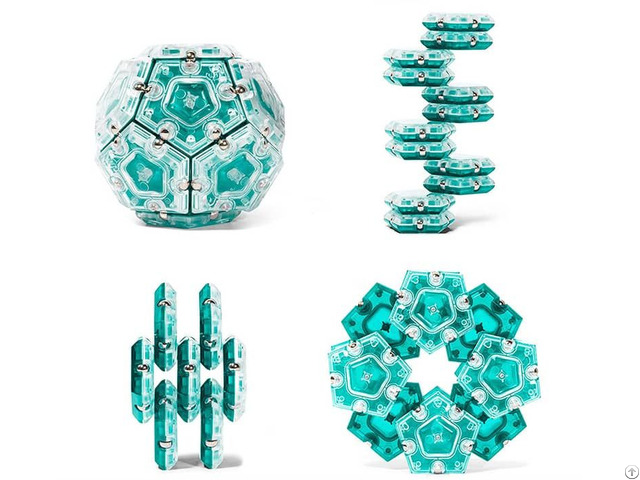 Geode Sphere Magnetic Sensory Fidget Toy Set