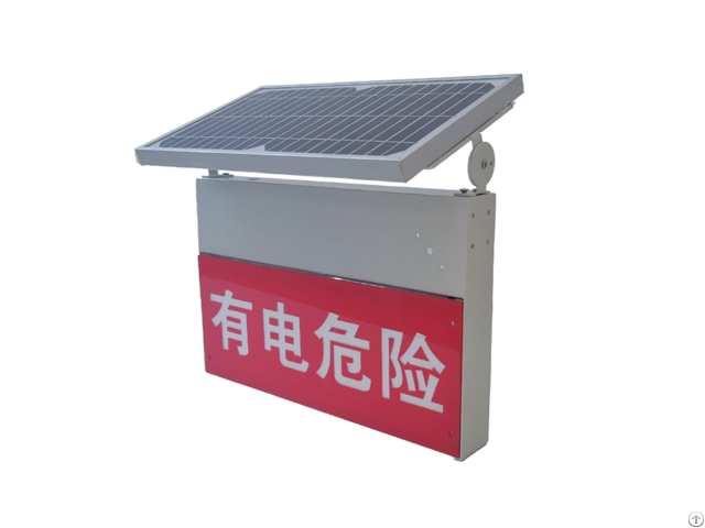 Solar Obstruction Marker With Voice Alarm