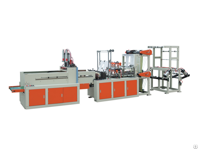 Automatic Double Layer Four Line T Shirt Bag Making Machine