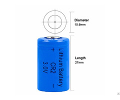 Cr2 Cylindrical Li Mno2 Battery With High Power