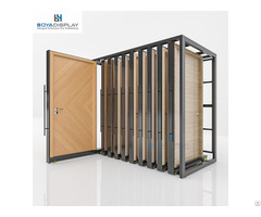 Pull Out Type Wooden Door Display Racks