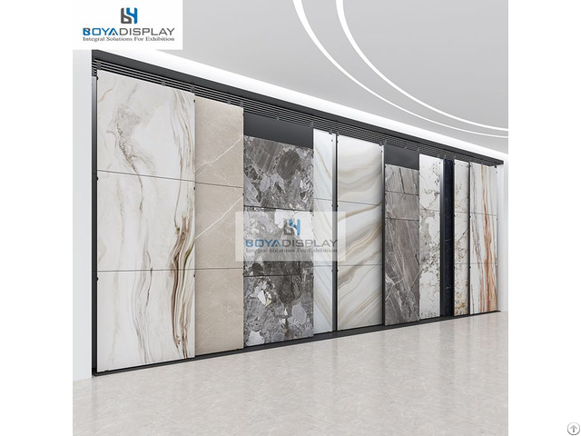 Flat Push Tile Sample Retail Display Stand