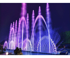Multicolor Musical Water Fountain With Dmx Control Led Lights