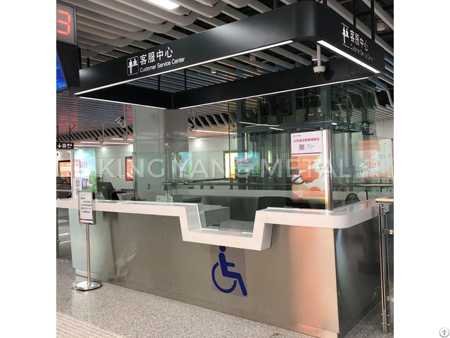 Stainless Steel Ticket Booth Stainless Steel Ticket Booth
