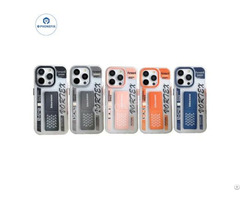 Iphone 16 Series Frosted Case With Push Pull Folding Stand