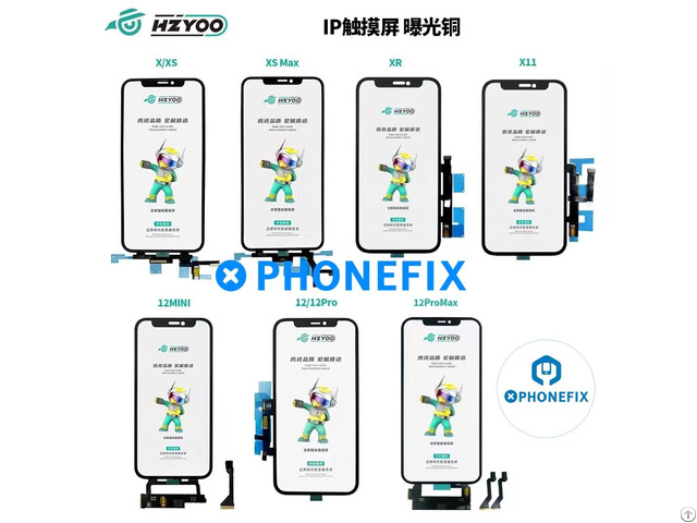 For Iphone X 15 Pro Max Touch Screen With Digitizer Flex Oca