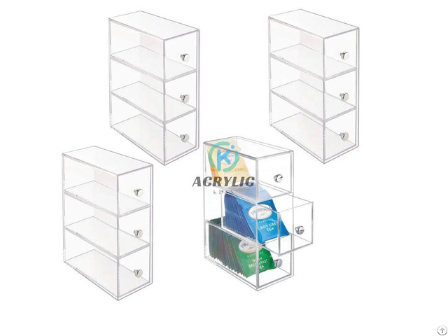 Professional Clear Acrylic Cosmetic Stand Make Case