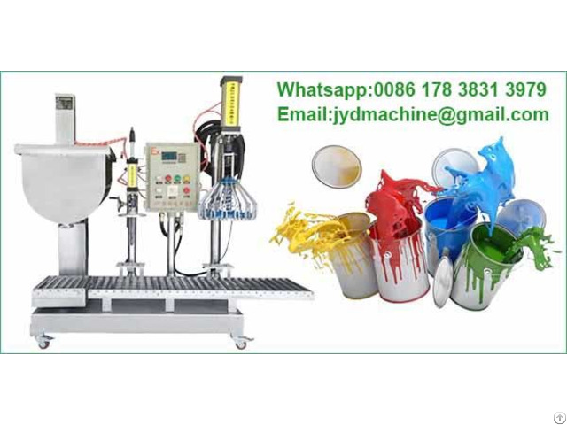 Five Gallon Paint Bucket Filling Capping Machine For Pail Liquids Packing
