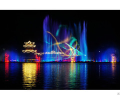 China’s Cultural Park Spectacular Laser And Water Screen Projection Music Fountain Show
