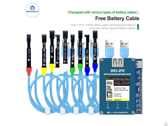 Relife Xa2 Pro Battery Efficiency Popup Tester For Iphone 11 15pm