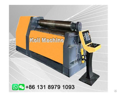 Steel Plate Sheet Metal Conical Tube Pipe Shaping Making Rolling Machine