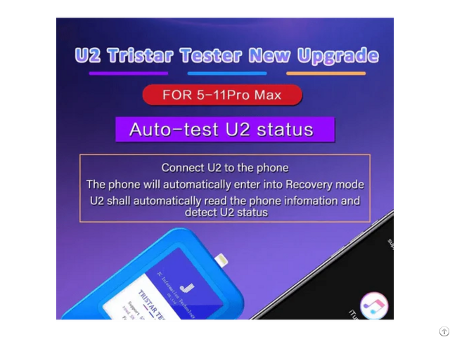 Jc U2 Tristar Tester Box For Iphone Ic Fault Fast Testing