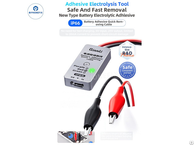 Ip66 Battery Adhesive Quick Removing Cable