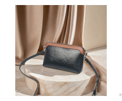 Black Leather Crossbody Bag