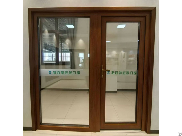 Plastic Steel Barrier Free Swing Door 88mm