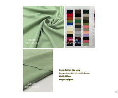 Knitted Fabric Cotton Like Terry Hot Sell Moisture Wicking