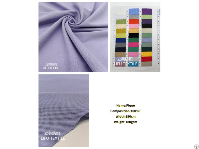 Knitted Fabric Pique Hot Sell Moisture Wicking