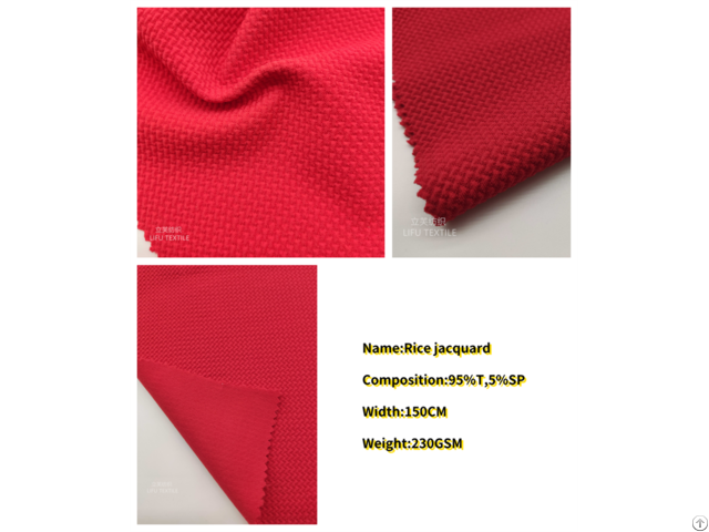 Knitted Fabric Rice Jacquard Hot Sell Sport Wear