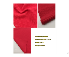 Knitted Fabric Rice Jacquard Hot Sell Sport Wear