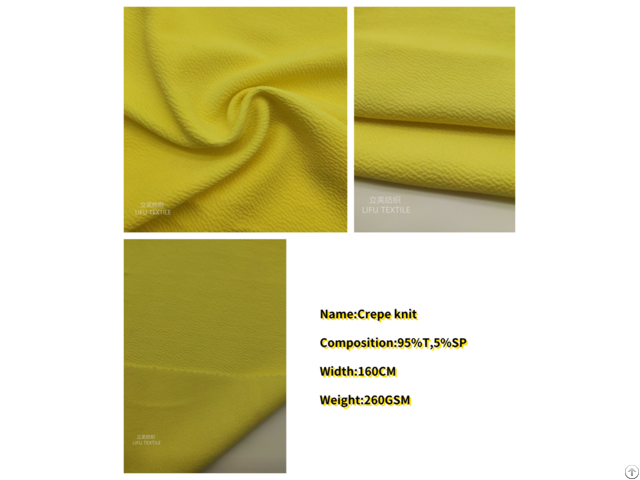 Knitted Fabric Crepe Hot Sell Sport Wear